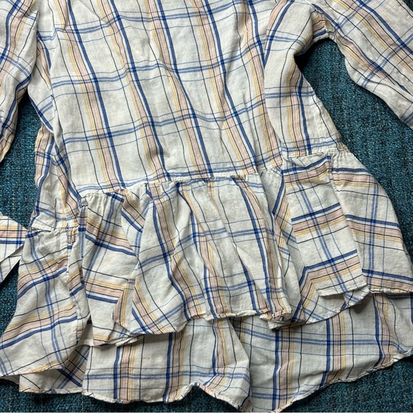 Anthropologie Maeve Sava Swing Top in Plaid Print - Picture 3 of 8